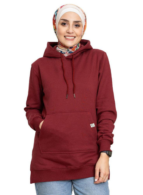 Brick Red Hoodie Vent - Khotwh